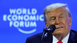U.S. President Donald Trump attends the 56th annual World Economic Forum (WEF) meeting in Davos, Switzerland, January 21, 2026. REUTERS/Denis Balibouse  TPX IMAGES OF THE DAY/Denis Balibouse