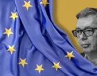 Vizual za kolumnu bo&scaron;ka jak&scaron;ića, Vučić i evropski "olo&scaron;"/Benjamin Krnić