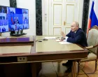 Russia's President Vladimir Putin chairs a meeting with the Security Council's permanent members via a video link in Moscow, Russia, January 21, 2026. Sputnik/Vyacheslav Prokofyev/Pool via REUTERS ATTENTION EDITORS - THIS IMAGE WAS PROVIDED BY A THIRD PARTY./Vyacheslav Prokofyev