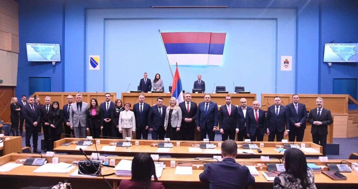 Narodna skup&scaron;tina Republike Srpske, izbor druge vlade Save Minića, polaganje zakletve/