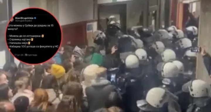 Protesti Novi Sad/Screenshot