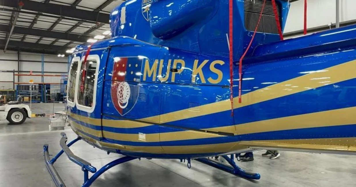 MUP KS, helikopter, Bell helikopter, policija/Mup Ks