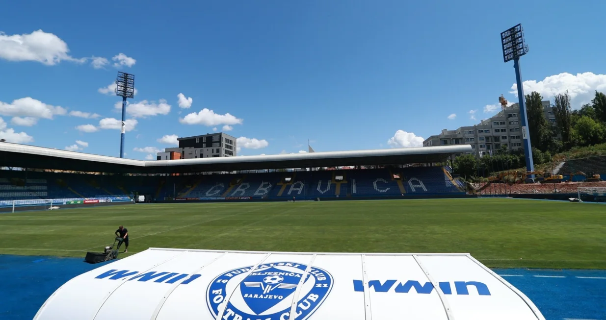Grbavica - stadion Željezničara (FOTO: Adem Catic/FKZ.ba)/Foto: Adem Catic/fkz.ba