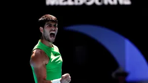 Tennis - Australian Open - Melbourne Park, Melbourne, Australia - January 25, 2026 Spain's Carlos Alcaraz reacts during his fourth round match against Tommy Paul of the U.S. REUTERS/Tingshu Wang  TPX IMAGES OF THE DAY/Foto: Tingshu Wang