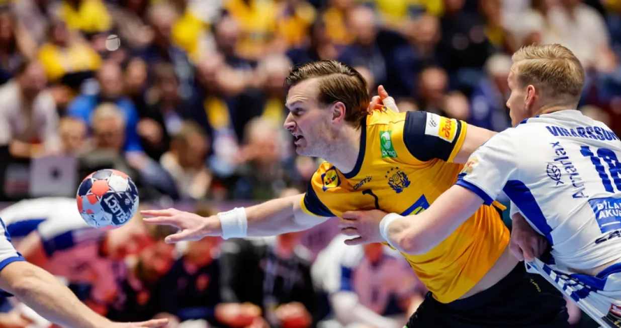 Detalj sa utakmice &Scaron;vedska - Island/Foto: 