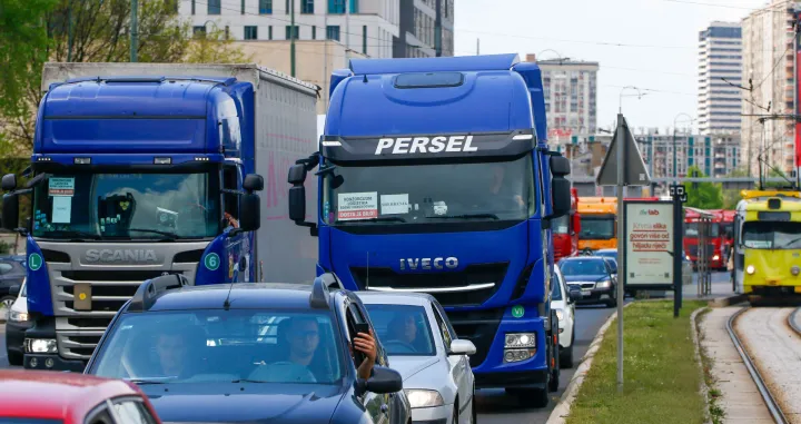 Protestna voznja kamiona prijevoznika i transportnog sektora/Damir Deljo @ Oslobodjenje