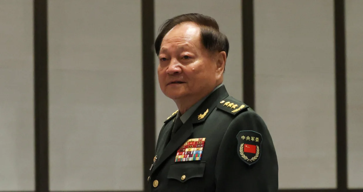 FILE PHOTO: Chinese Central Military Commission (CMC) Vice Chairman Zhang Youxia arrives for a group photo session before the opening ceremony of the Western Pacific Naval Symposium in Qingdao, Shandong province, China April 22, 2024. REUTERS/Florence Lo/File Photo/Florence Lo