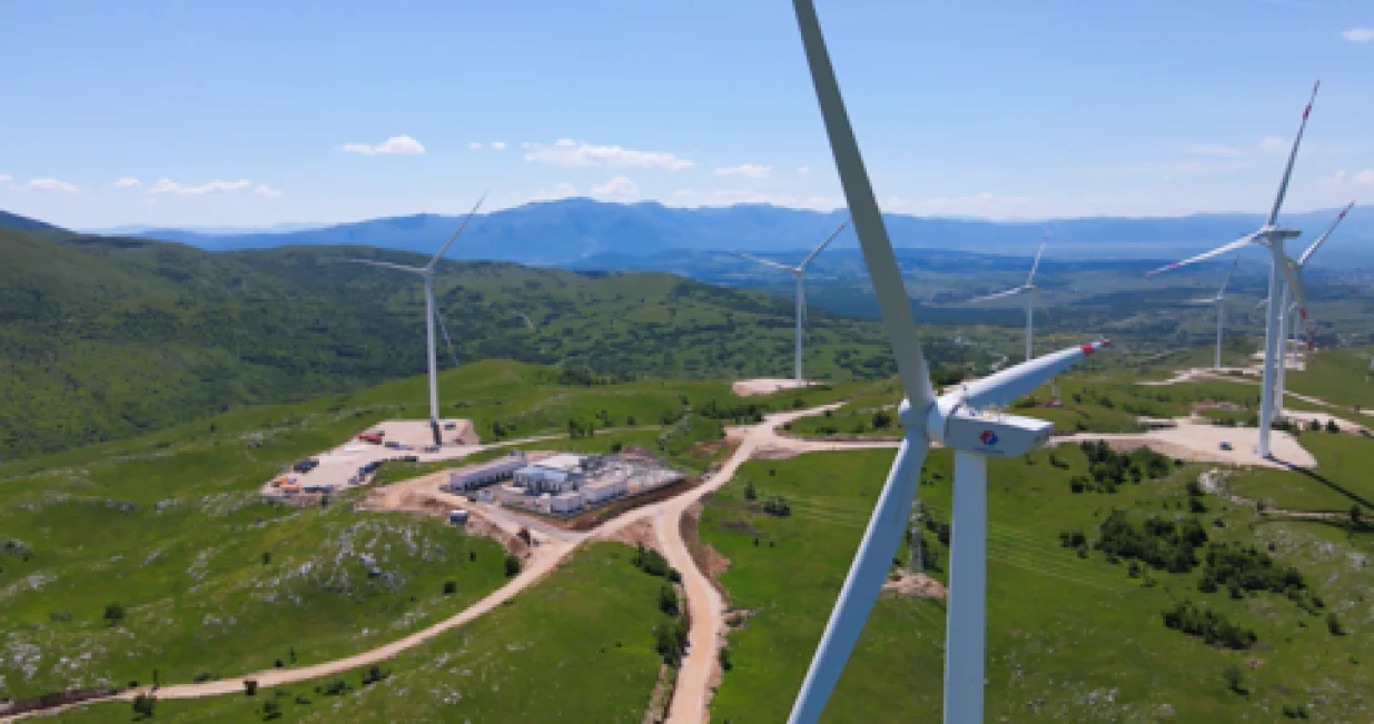 Vjetroelektrana "Ivovik" između Livna i Tomislavgrada, Kantonu 10, zapadna BiH/