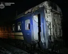 A car of a passenger train that was hit by a Russian drone strike sits damaged, amid Russia's attack on Ukraine, in Kharkiv region, Ukraine, January 27, 2026. Press service of Kharkiv Regional Prosecutor's Office/Handout via REUTERS ATTENTION EDITORS - THIS IMAGE HAS BEEN SUPPLIED BY A THIRD PARTY. DO NOT OBSCURE LOGO. NO RESALES. NO ARCHIVES./Kharkiv Regional Prosecutor's Of