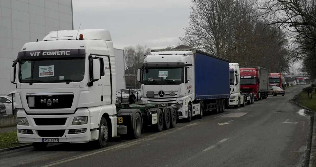 Konzorcijum Logistika BiH, prevoznici, kamiondžije, blokada, blokade, granični prelazi, granični terminali/Anadolija