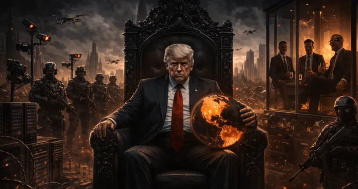 Donald Trump, ilustracija, mračna sila/Chat Gpt