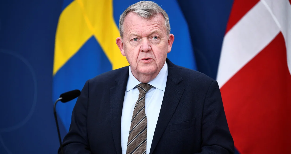 Danish Foreign Minister Lars Lokke Rasmussen holds a press briefing after the bilateral meeting with the Swedish Foreign Minister in Stockholm, Sweden, January 22, 2026. Lars Schroder/TT News Agency/via REUTERS  ATTENTION EDITORS - THIS IMAGE WAS PROVIDED BY A THIRD PARTY. SWEDEN OUT. NO COMMERCIAL OR EDITORIAL SALES IN SWEDEN./Lars Schr&ouml;der/tt