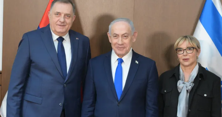 milorad dodik, benjamin netanyahu, ana tri&scaron;ić-babić/Screenshot