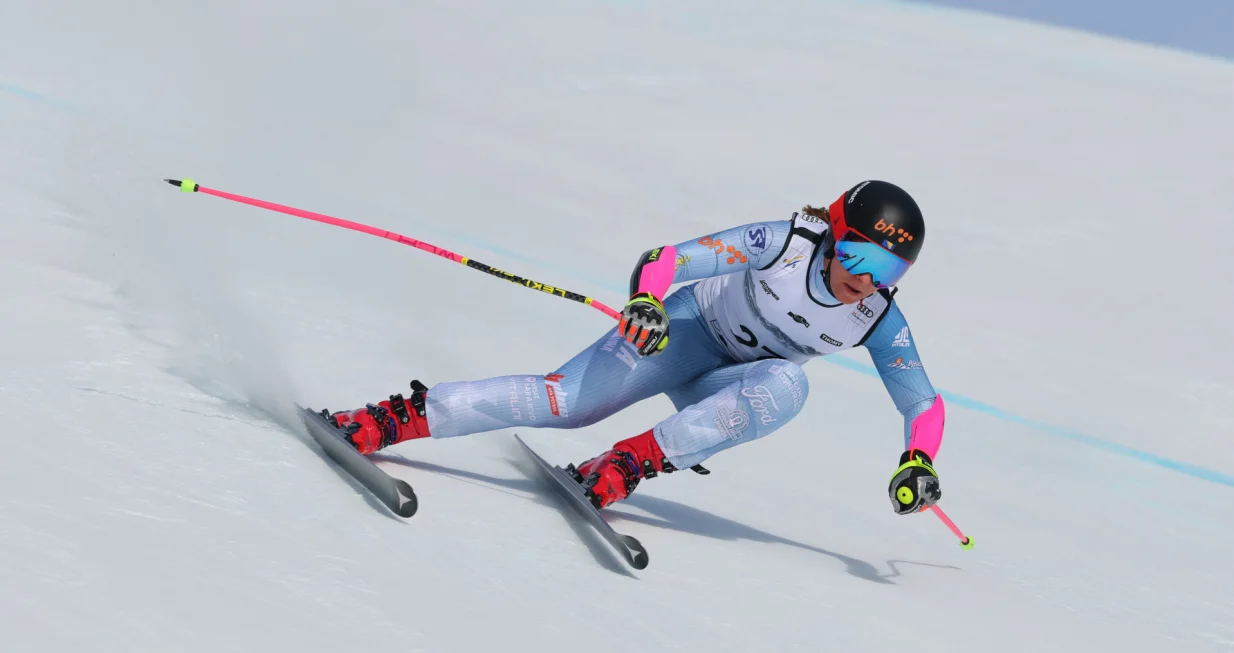 Alpine Skiing - FIS Alpine Ski World Cup - Women's Super G - Crans-Montana, Switzerland - January 31, 2026 Bosnia and Herzegovina's Elvedina Muzaferija in action during her run REUTERS/Denis Balibouse/Foto: Denis Balibouse