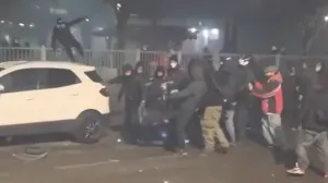 Torino, demonstracije, neredi, Italija/Prtsc