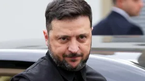 Ukraine's President Volodymyr Zelenskiy arrives for a meeting with his Cypriot counterpart Nikos Christodoulides at the presidential palace in Nicosia,, Cyprus, Wednesday, Jan. 7, 2026. Petros Karadjias/Pool via REUTERS  TPX IMAGES OF THE DAY/Petros Karadjias