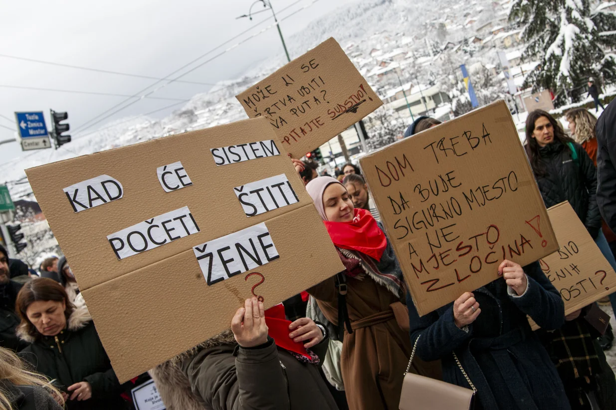 Protest za Almu Kadić/Damir Deljo
