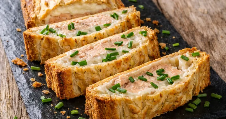 Losos u lisnatom tijestu//