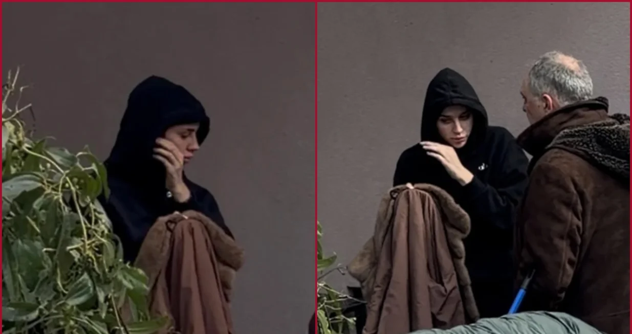 Prvi snimak Čoline ćerke, bila u vili kad je bačena bomba: Lara u dvori&scaron;tu vidno uznemirena/