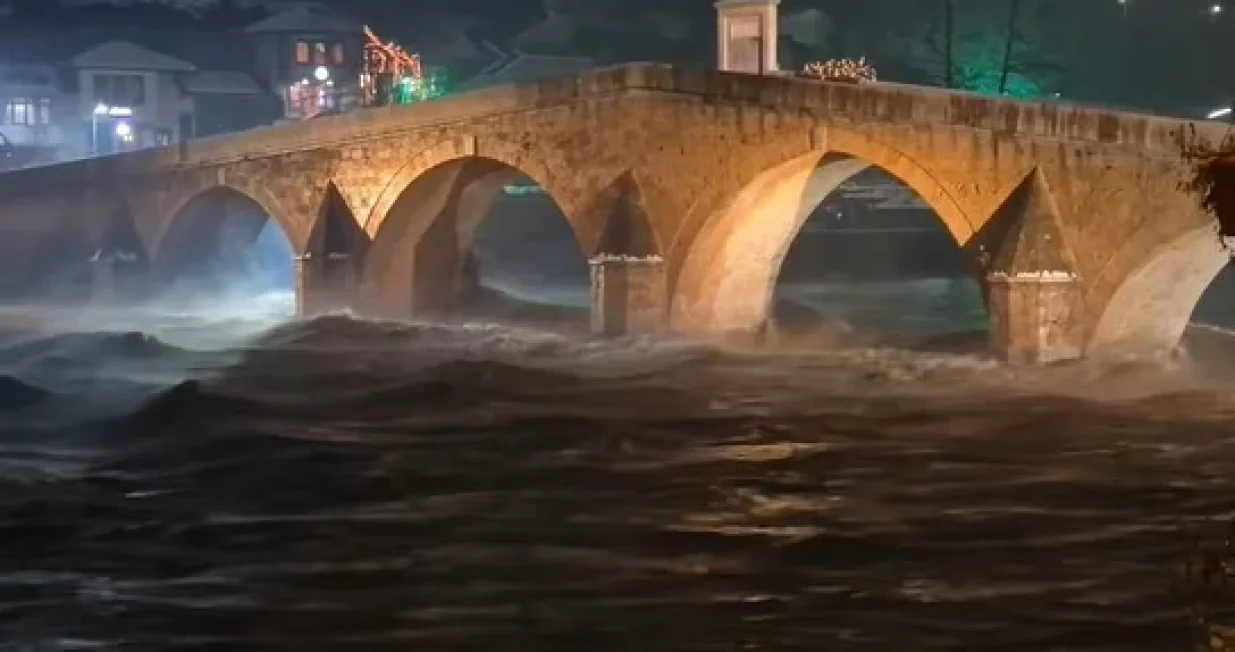 Pogledajte trenutno stanje u Konjicu &ndash; zastra&scaron;ujući nivo rijeke/Screenshot