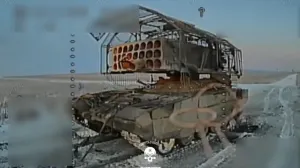 Ukrajinske snage su po prvi put na teritoriji Rusije uništile termobarički raketni lanser TOS-1A Solncepjok, jedno od najrazornijih oružanih sredstava koje koristi ruska vojska/Screenshot