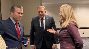 Cvijanović i Dodik sa Hegsethom/Željka Cvijanović