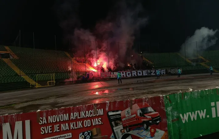 Slavlje navijača Sarajeva/Foto: 