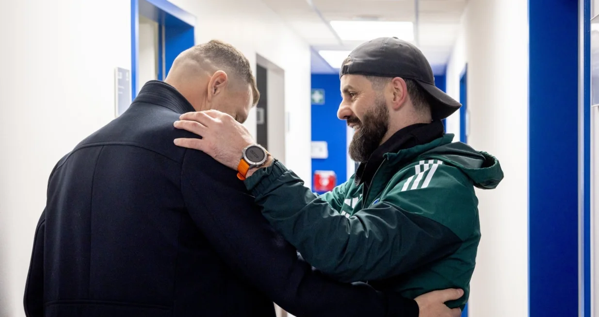 Miron Muslić i Edin Džeko/Foto: 