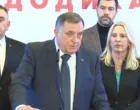 Milorad Dodik, predsjednik SNSD-a, press konferencija/Prtsc