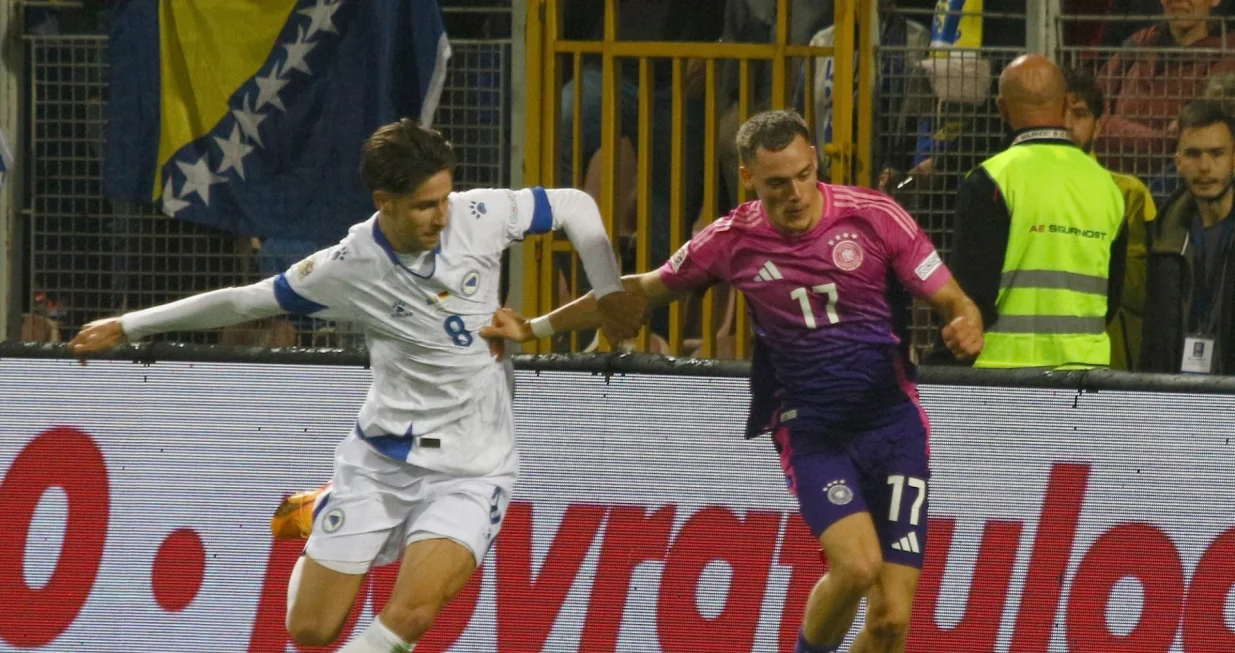 BiH - NjemačkaFlorian WirtzDenis Huseinba&scaron;ić/Foto: Muhamed Tunovic