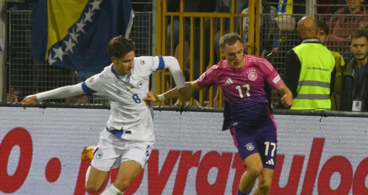 BiH - NjemačkaFlorian WirtzDenis Huseinba&scaron;ić/Foto: Muhamed Tunovic