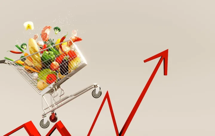 Inflacija hrana cijene ilustracija/