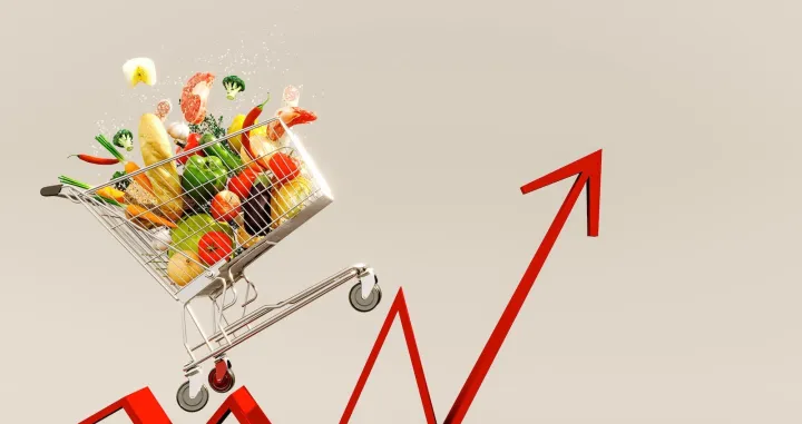 Inflacija hrana cijene ilustracija/