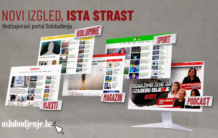 Novi dizajn portala Oslobodjenje.ba/Oslobođenje