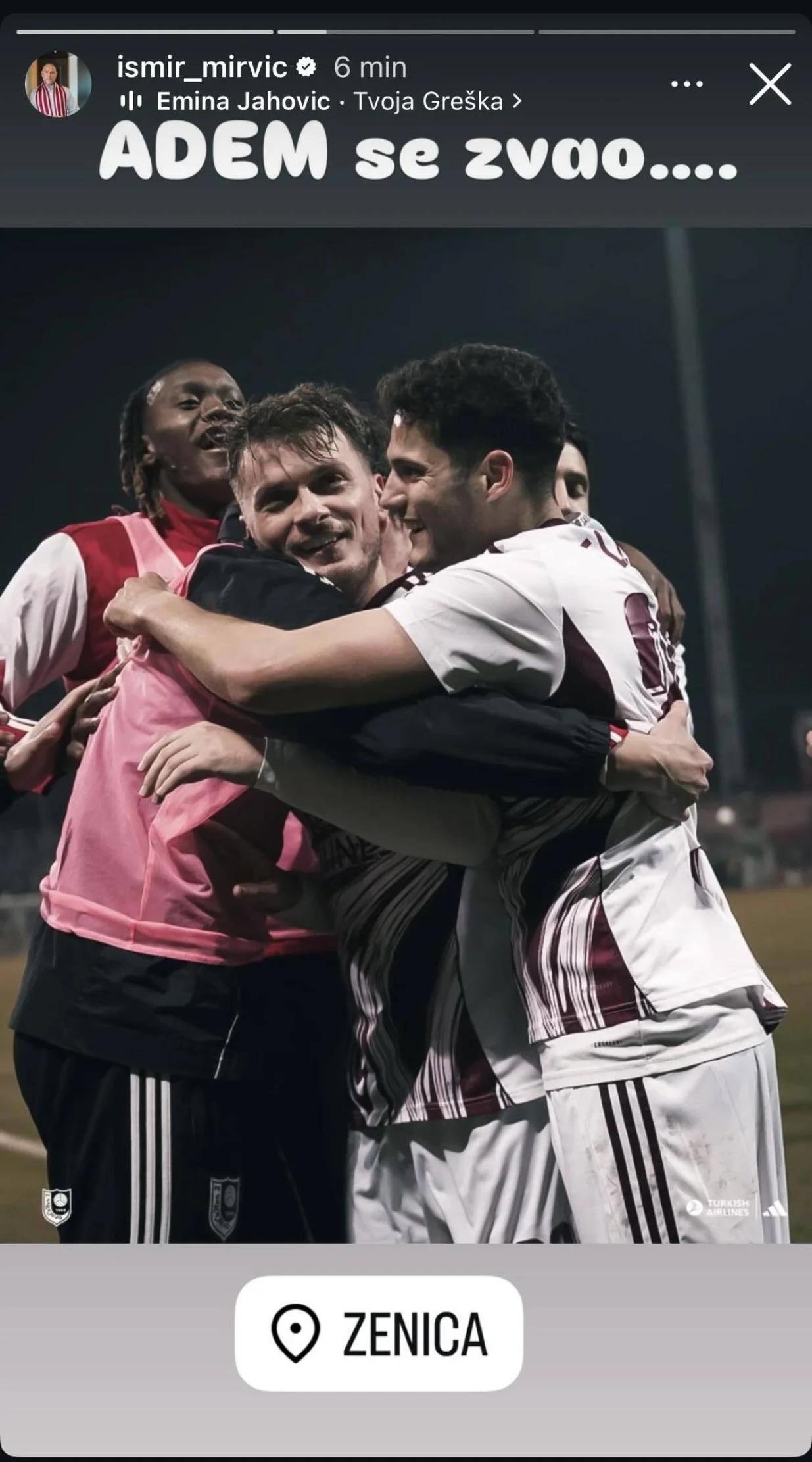 Story Ismira Mirvića (FOTO: Screenshot/Instagram)/Foto: 