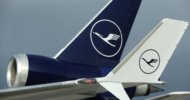 FILE PHOTO: A Lufthansa McDonnell Douglas MD-11 cargo aircraft is pictured at Frankfurt airport, Germany, November 27, 2020. REUTERS/Ralph Orlowski/File Photo/Ralph Orlowski