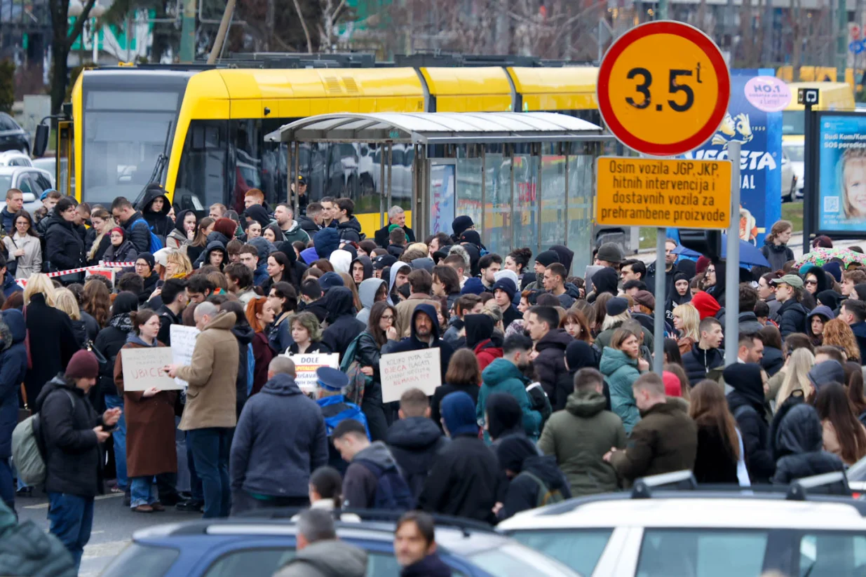 Protest povodom smrti Erdogana stradalog od tramvaja/Damir Deljo