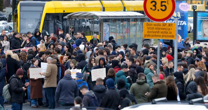 Protest povodom smrti Erdogana stradalog od tramvaja/Damir Deljo