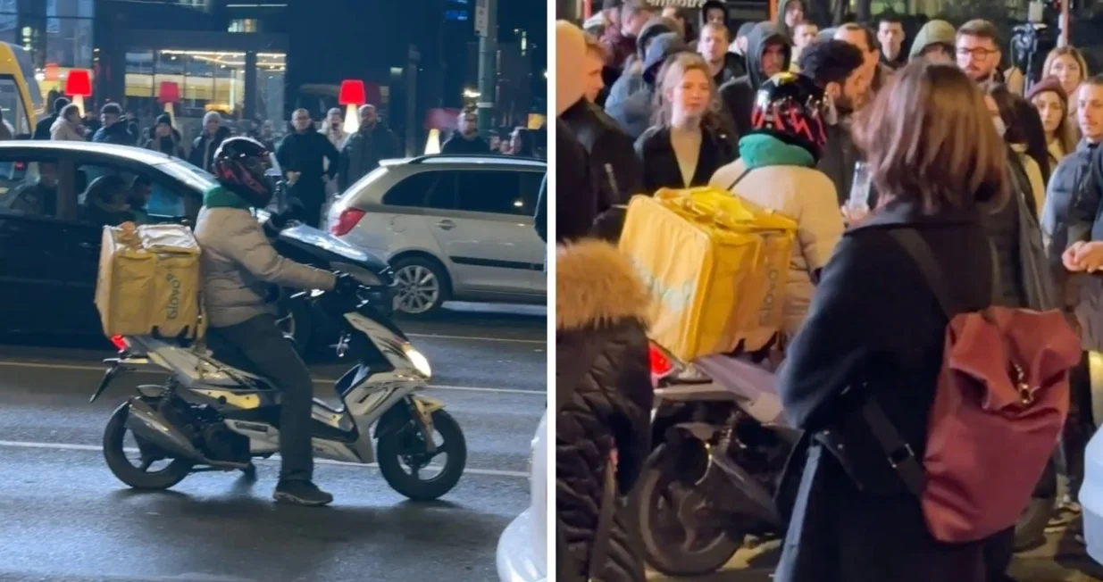 Građani propustili dostavljača hrane/Amir Papić