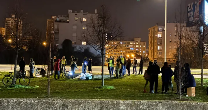 Protest ispred zgrade HRT-a/Tatjana Josipović