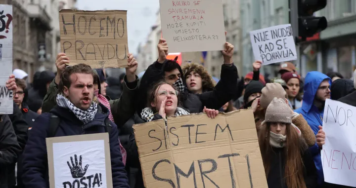Protesti neformalne grupe građana povodom tramvajske nesreće/Senad Gubelić