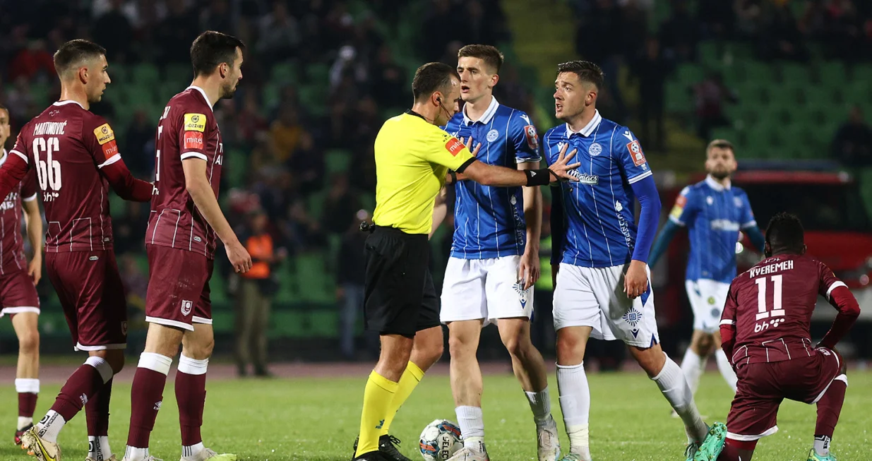 Sarajevo - ŽeljezničarArmin HodžićIvan Borna Jelić BaltaAmar DrinaIrfan PeljtoFrancis KyeremehIlija Martinović/Foto: 