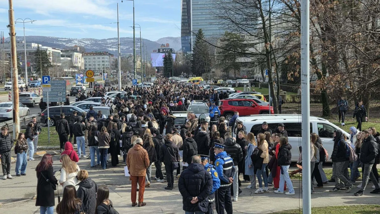 Protest kod Zemaljskog muzeja zbog tramvajske nesreće/Nedim Fetahović