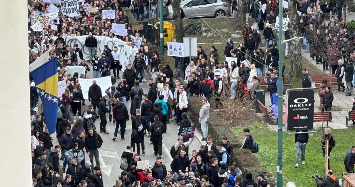 Protest zbog tramvajske nesreće/Amir Papić