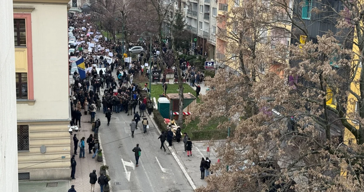 Protest zbog tramvajske nesreće/Nihad Katica