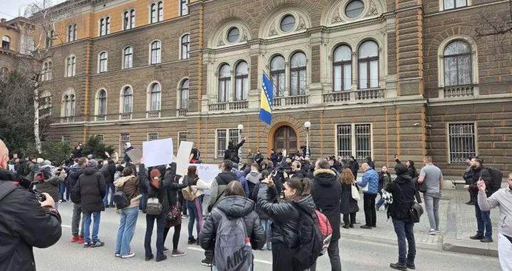 Protest zbog tramvajske nesreće/Nedim Fetahović
