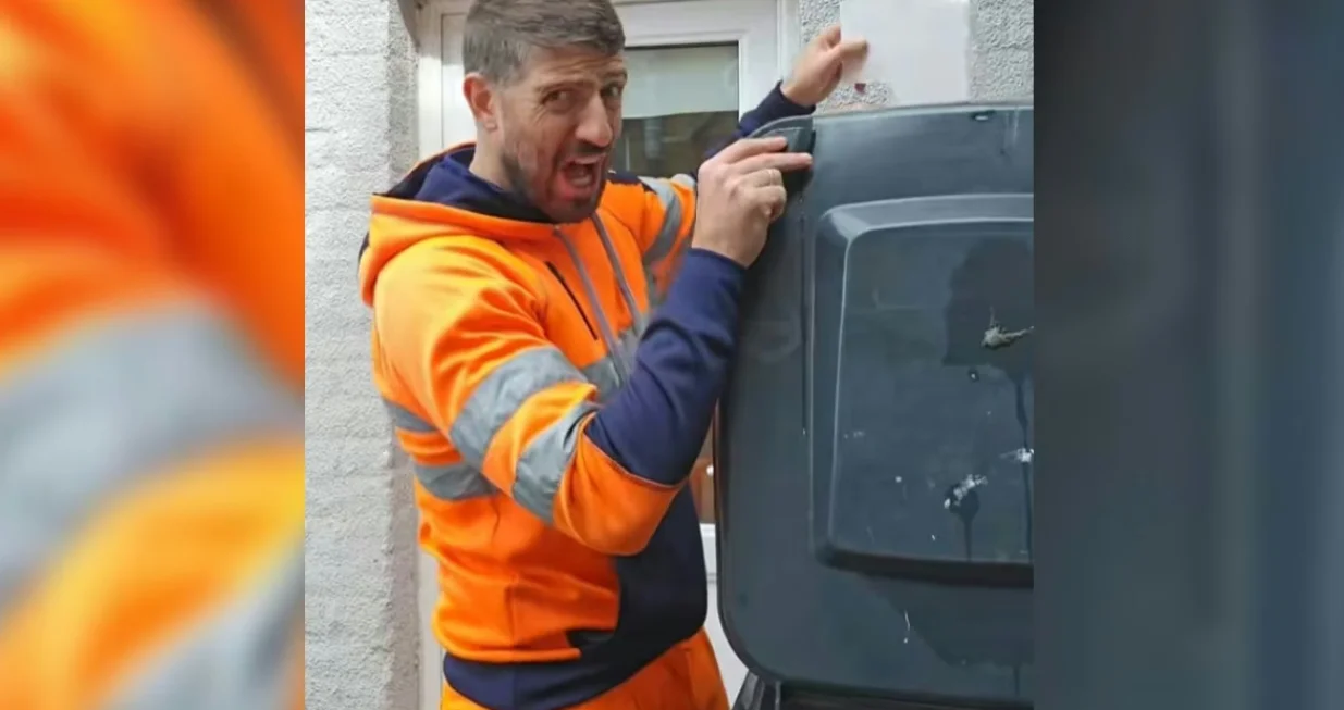 komunalni radnik, otpadnik, tiktok, stiropor/Screenshot