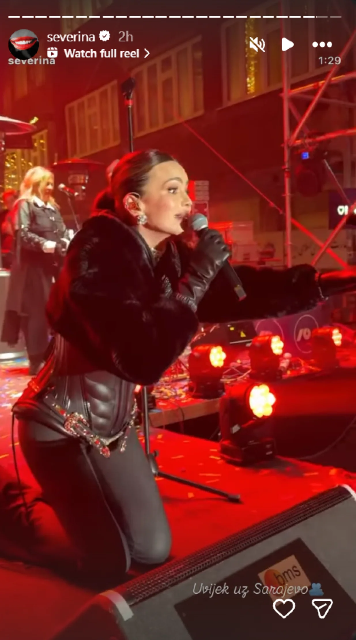 Severina, podr&scaron;ka omladini u Sarajevu, protesti/