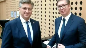 Andrej Plenković i Aleksandar Vučić/