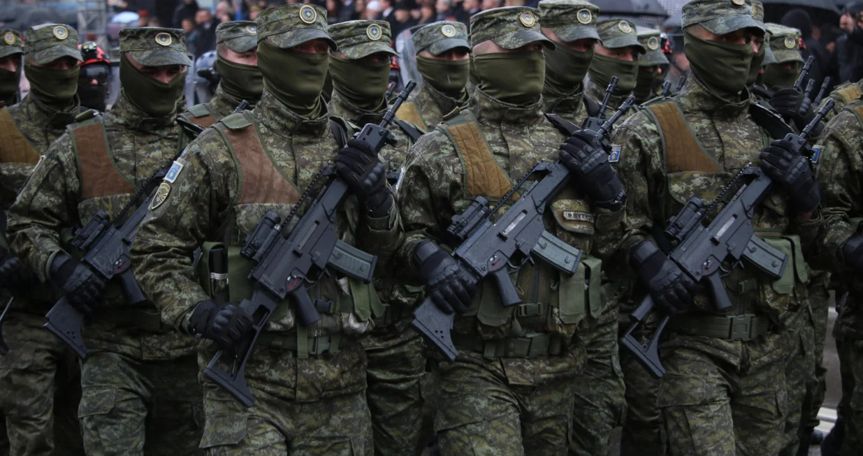 PRI&Scaron;TINA, KOSOVO, 17. FEBRUAR 2026: U čast 17. februara, Dana nezavisnosti Kosova, u glavnom gradu Kosova, Pri&scaron;tini, održana je parada Bezbjednosnih snaga Kosova i Policije Kosova. (Erkin Ke&ccedil;i - Anadolu Agency)/